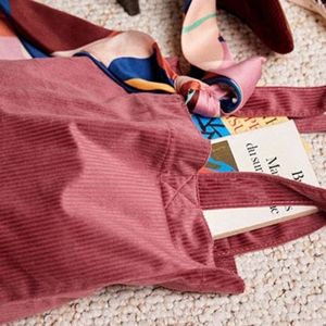 Sézane Pink Velvet Tote (Limited Edition)